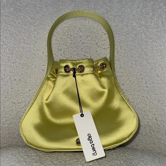 Oroton Lemon Satin Mini Bag - Picture 1 of 6